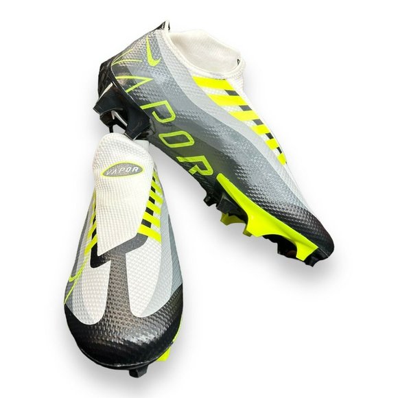 Nike DQ3670-071 Vapor Edge Pro 360 Football Cleats Volt Grey Black White Size 13 - Picture 6 of 8